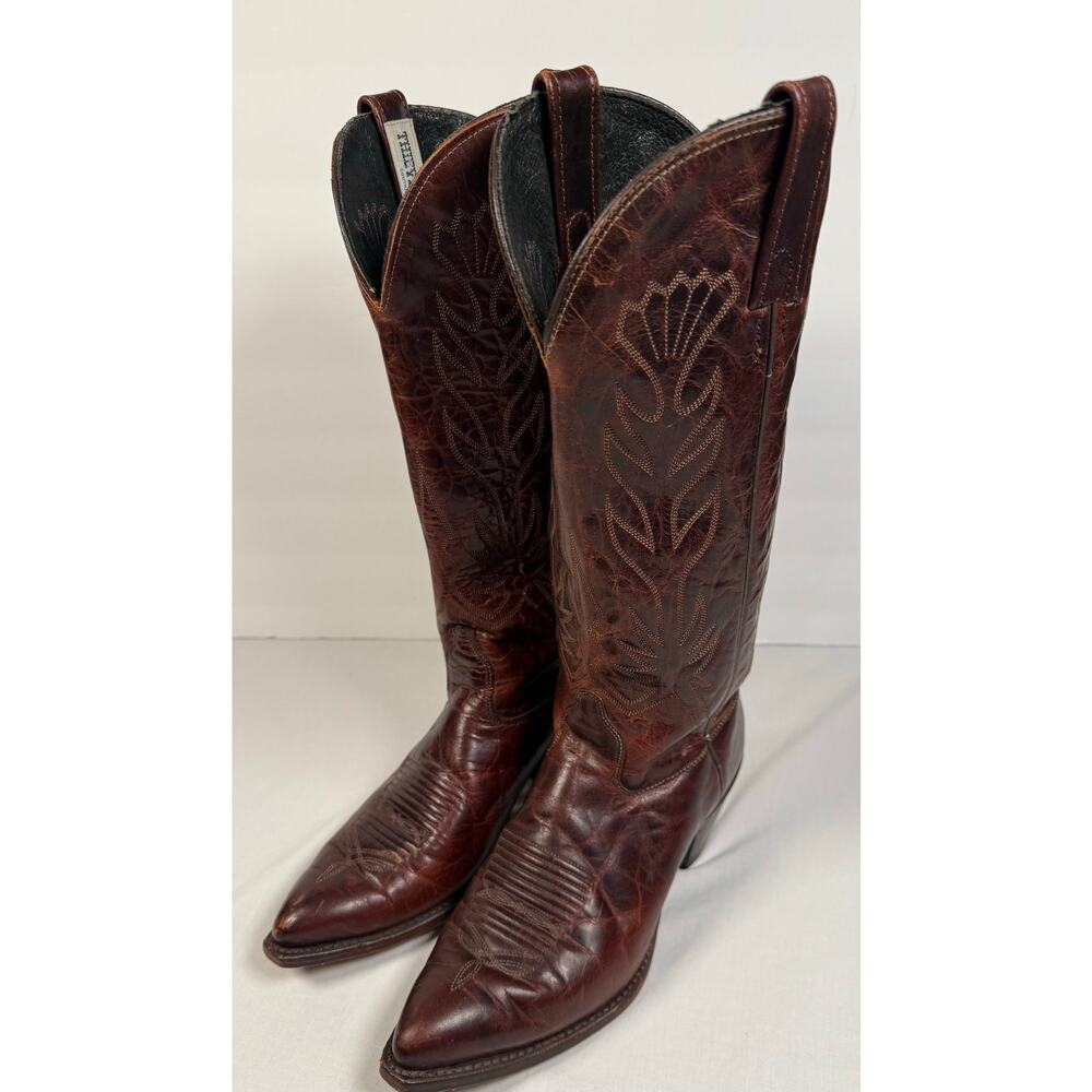 Thieves Market J Chisholm Women Western Boot Brown Leather Drover Series Size 8M